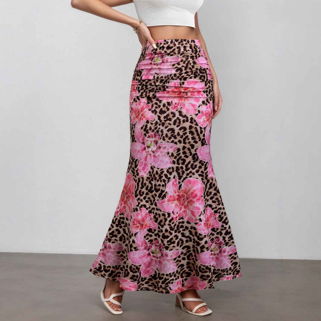 Leopard Print Midirock – Trendiger Damen Rock im Animal Style