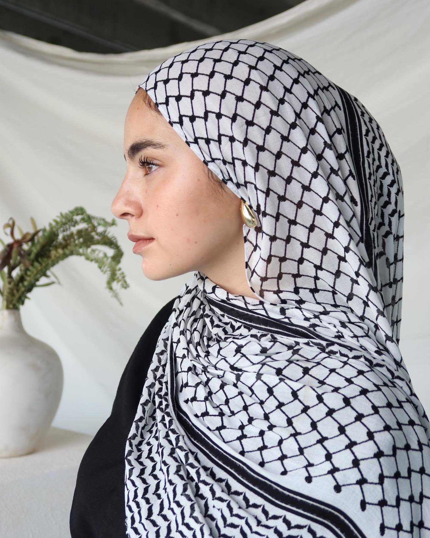 Women's Chiffon Turban Headscarf Lightweight Elegant Printed Scarf