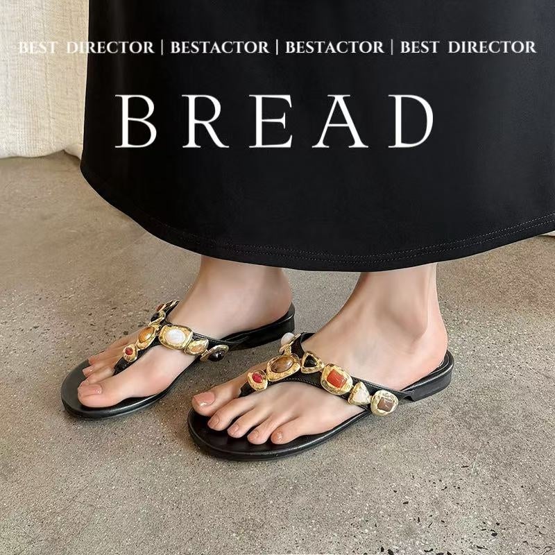 Handgefertigte Leder Sandalen | Damen Zehentrenner Boho Style