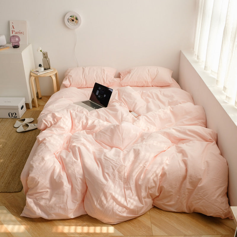 Cotton duvet cover plain | soft breathable modern simple