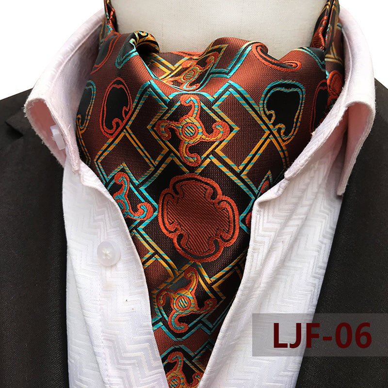 Men's Scarf Jacquard British Elegant Polyester Durable