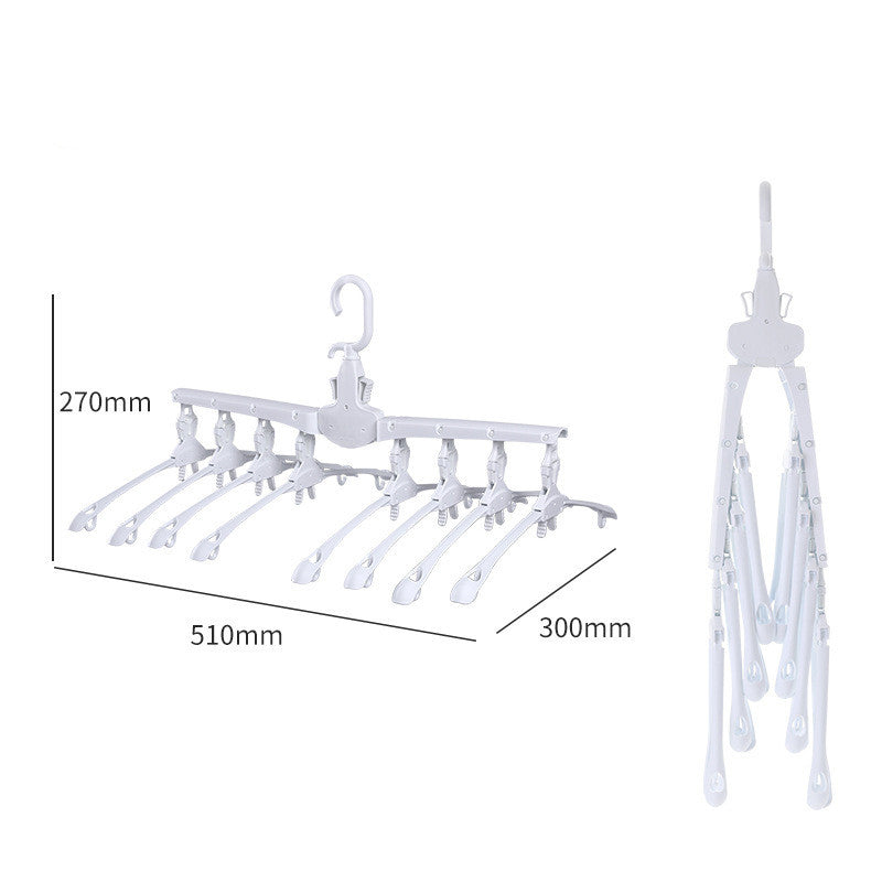 Pants hanger extendable foldable wardrobe organizer space-saving