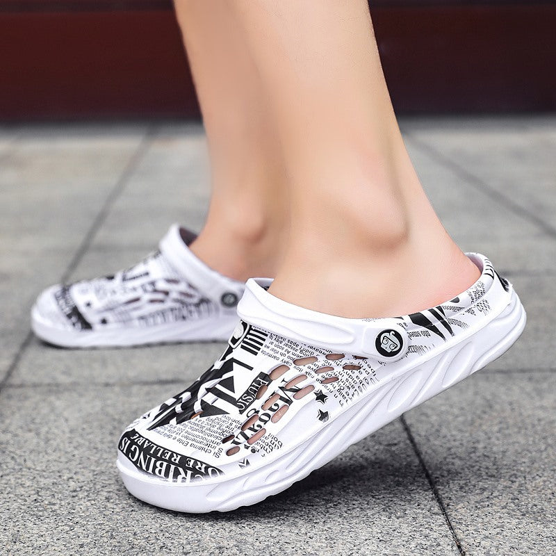 Men's Plus Size Perforated Shoes | Breathable Non-Slip Slippers