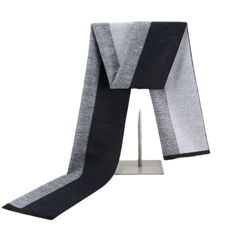 Men's Business Scarf striped soft warm elegant winter