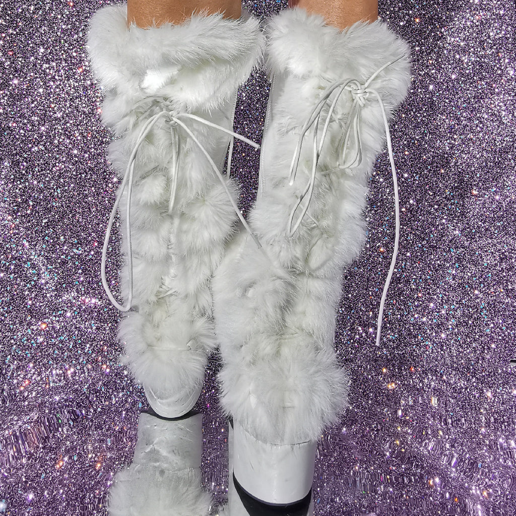 Women's Winter Boots with Block Heel – Cozy High Heel Boots