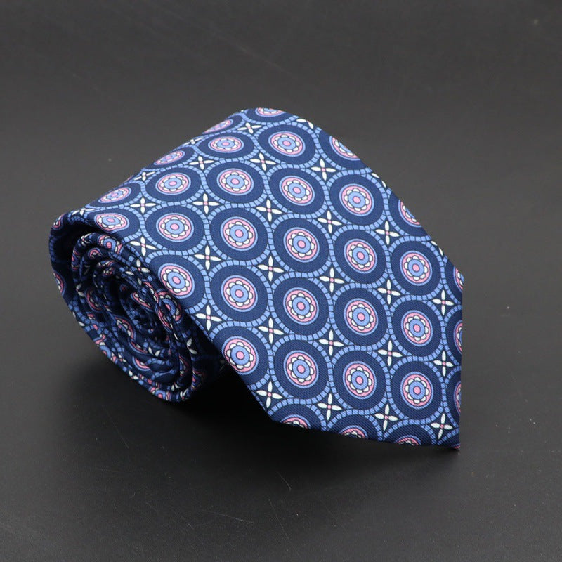 Men's Silk Tie Bohemian 7.5 cm Soft Elegant Modern