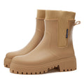 Women's Waterproof Rain Boots | Elegant Elastic Ankle Boots
