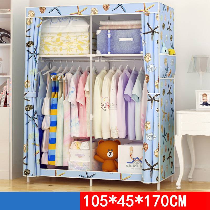 Fabric Wardrobe Dustproof | Foldable Single Room Organizer