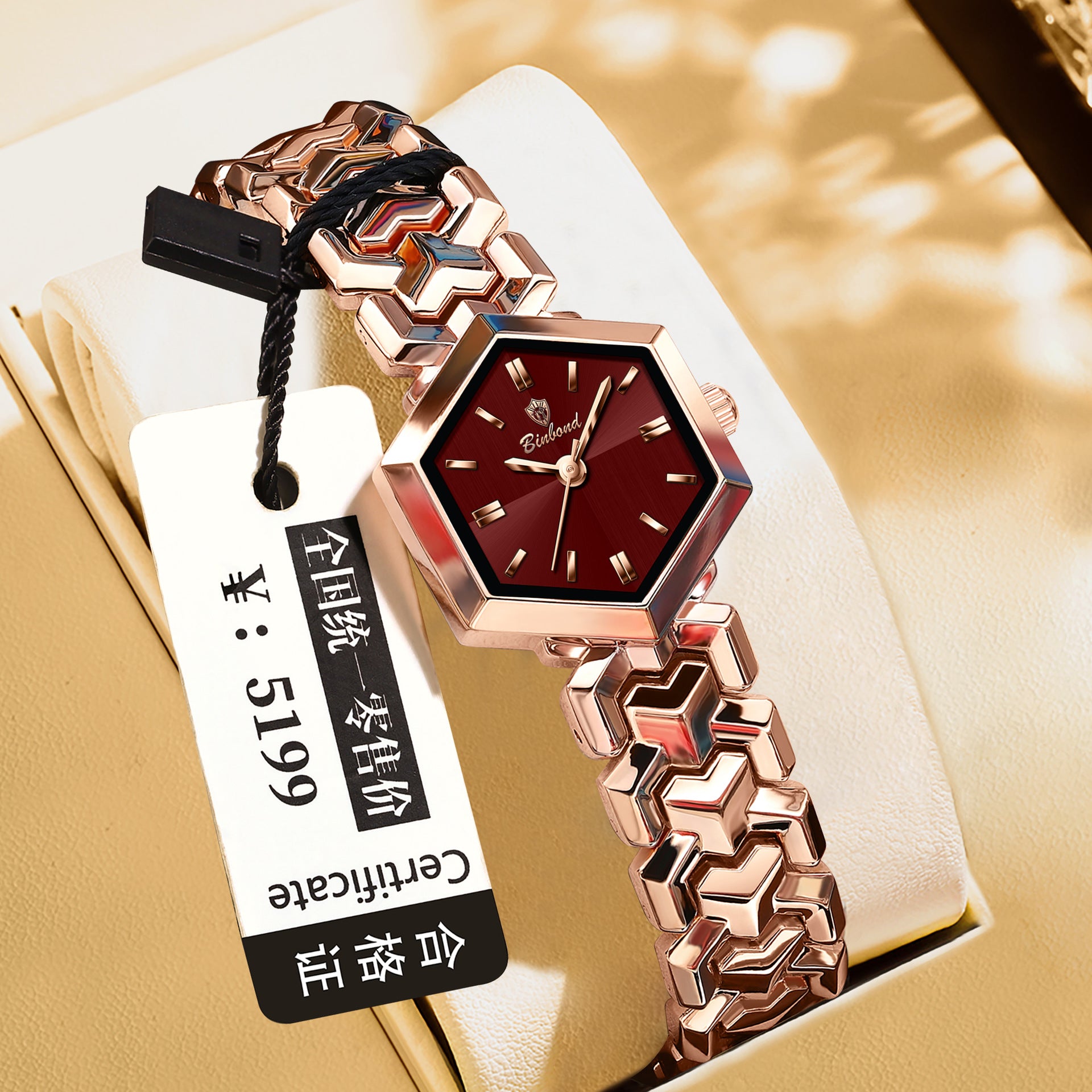 Ladies' Quartz Watch Octagonal Waterproof – Simple Elegant Watch