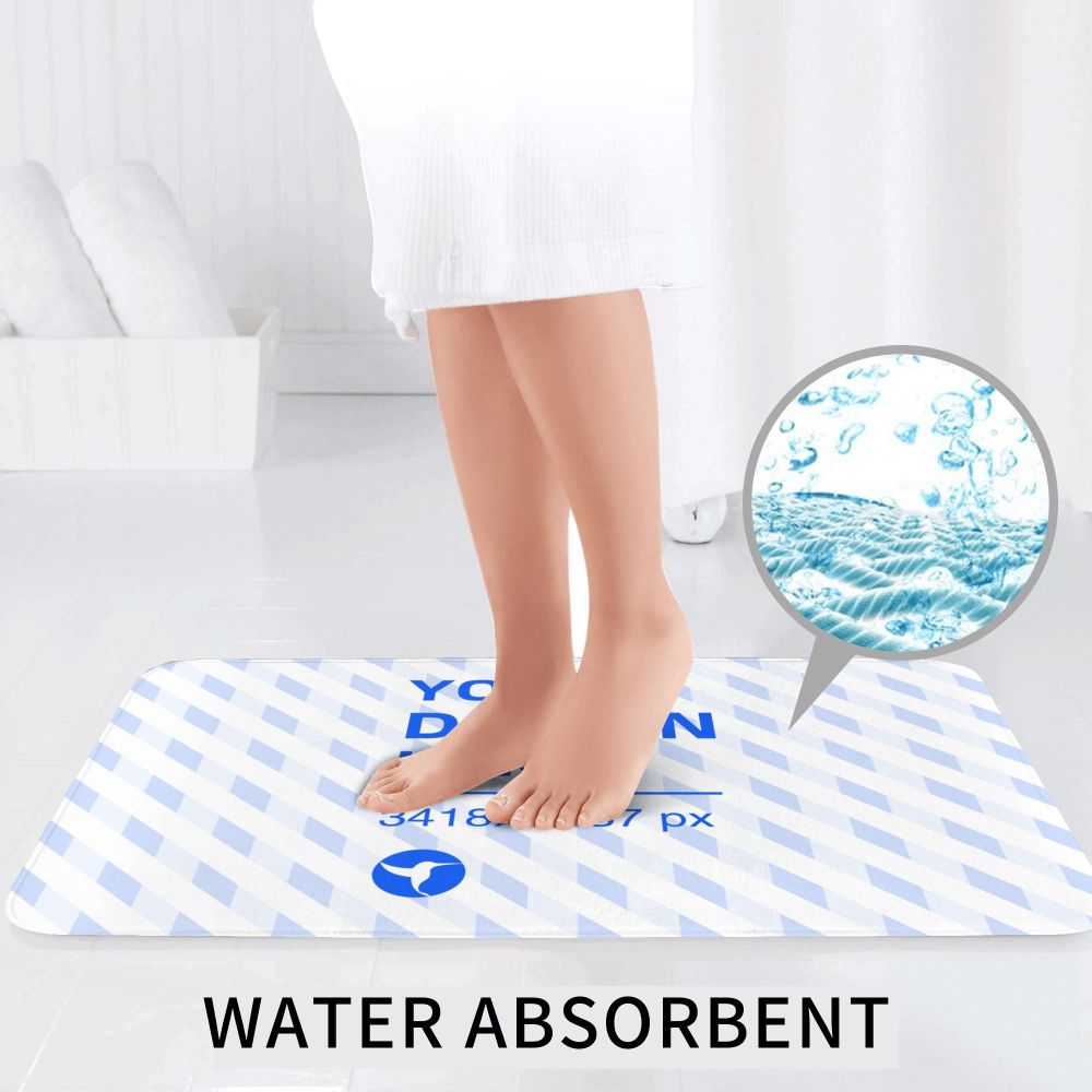 3er Badematten Set Flanell rutschfest saugstark | Waschbar