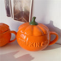 Ceramic Pumpkin Mug Set – Breakfast Mugs for Couples