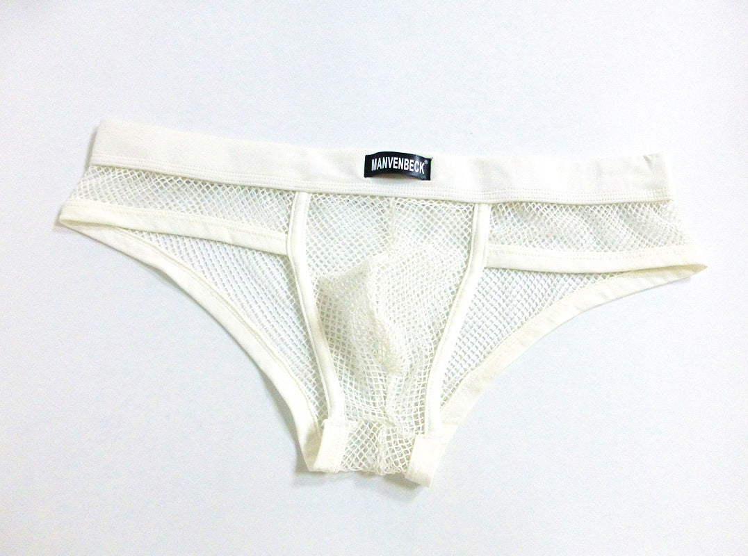 Men's Mesh Briefs Transparent | Low Waist Convex Sexy Underwear