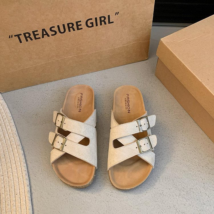 Women's Platform Slippers in Soft Leather | Comfortable & Modern