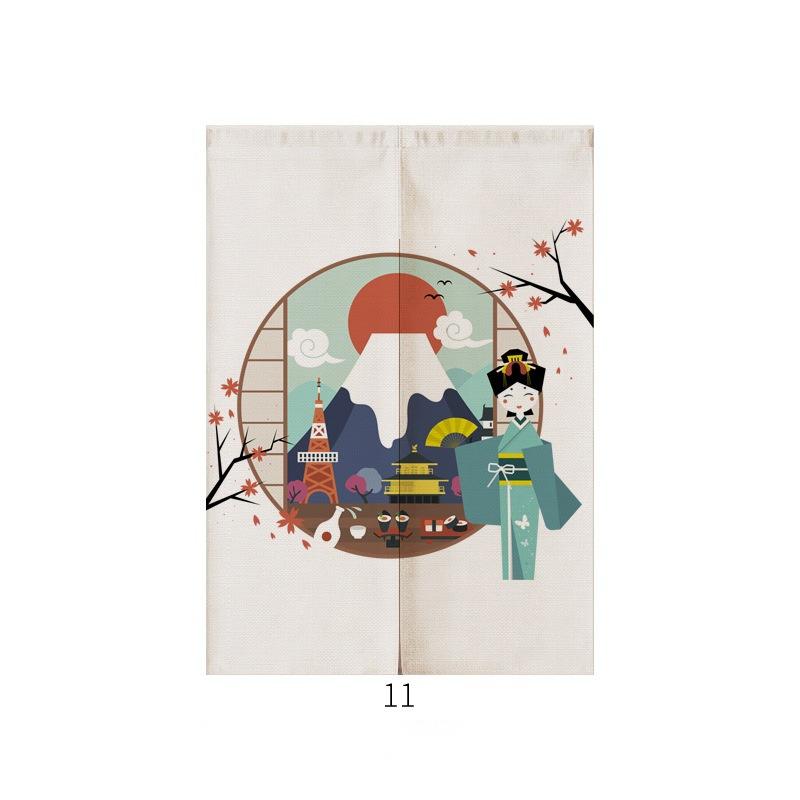 Japanese Noren Curtain | Ukiyo-e Modern Entrance Decor