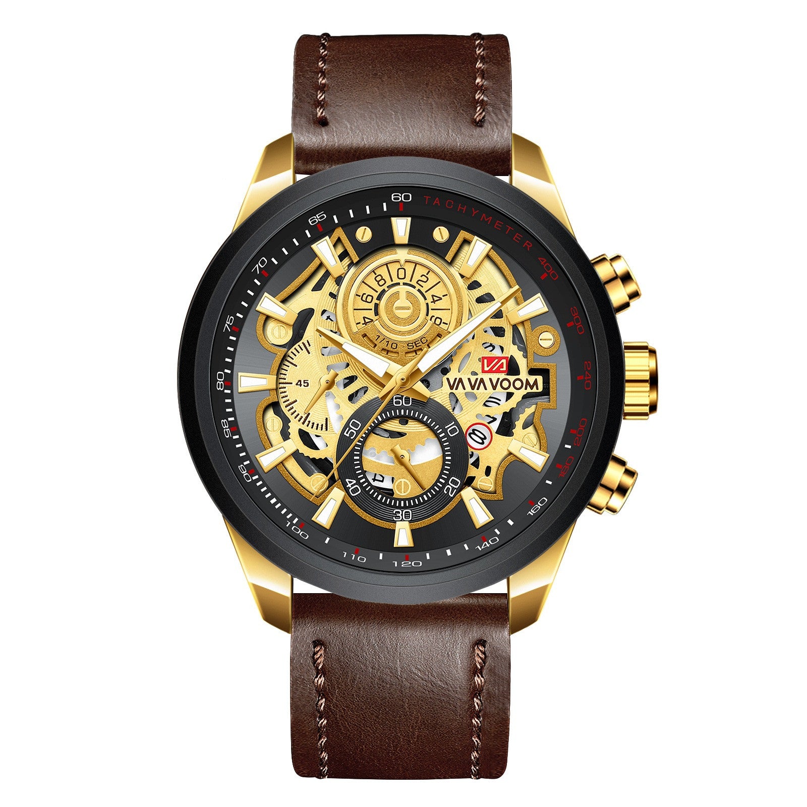 Men's Quartz Watch Black Gold | elegant business precise