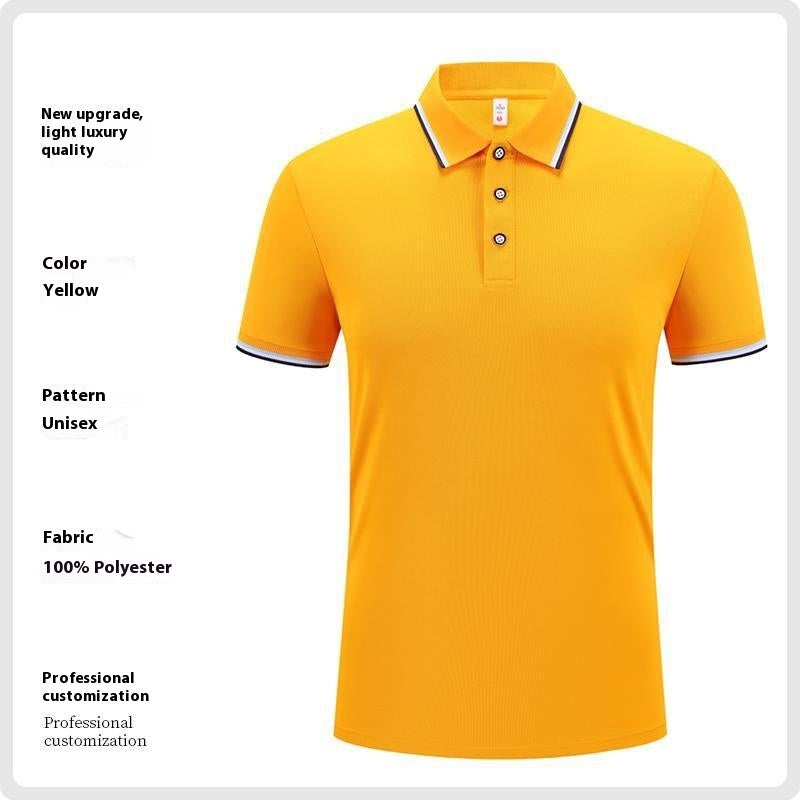 Men's Ice Silk Polo Shirt Short Sleeve | Summer Breathable Elegant.