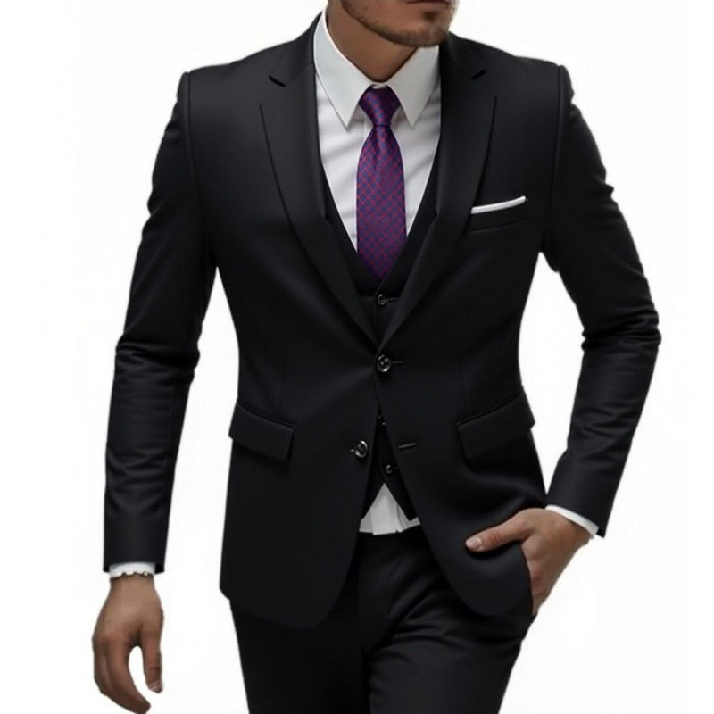 Men's Wedding Three-Piece Suit – Elegant Groomsmen Set