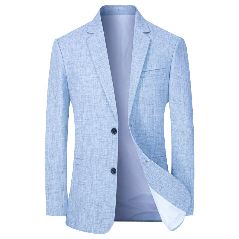 Men's Business Casual Blazer Solid Color – Elegant Modern Suit Jacket