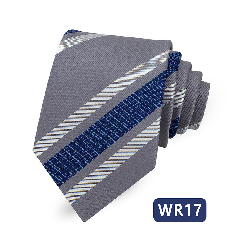 Men's Striped Tie Elegant Business Casual Modern