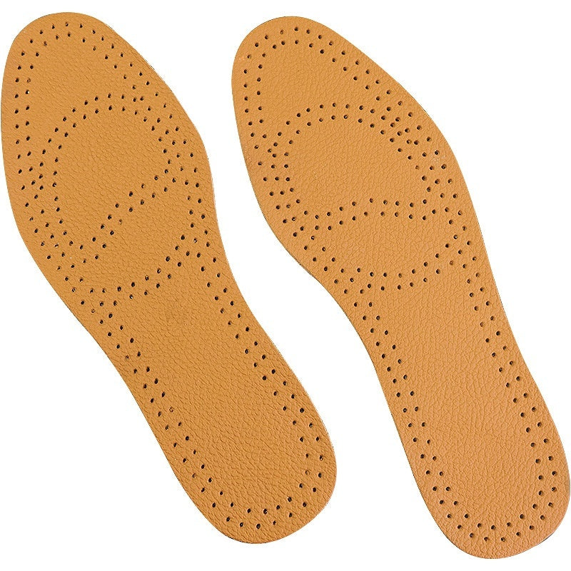 Leather Insoles | Massage Breathable Comfort Shoes