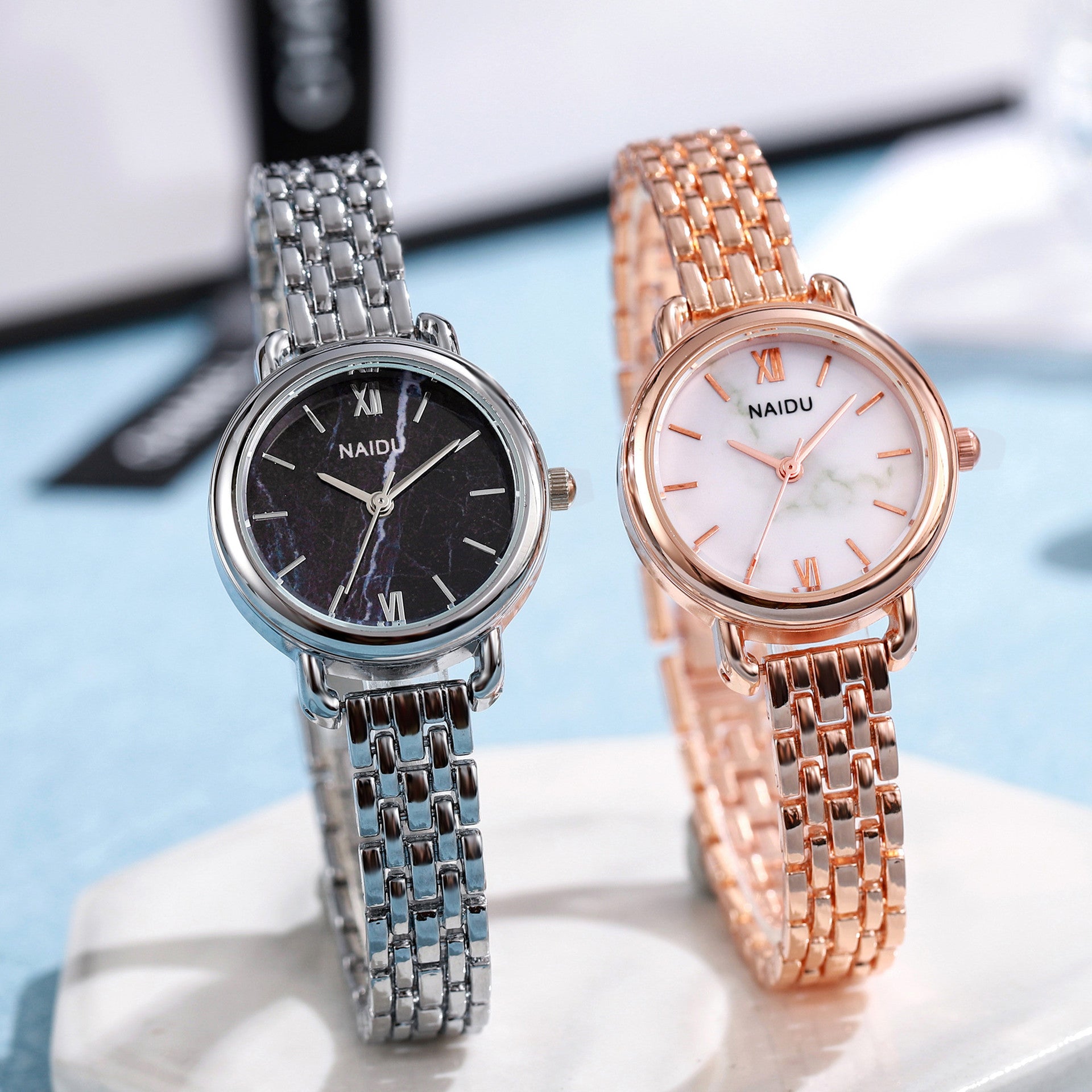 Ladies' Stainless Steel Watch Waterproof – Exclusive Elegant Wristwatch