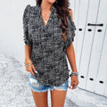 Women's Off-Shoulder Top | Elegant V-Neck Summer Blouse
