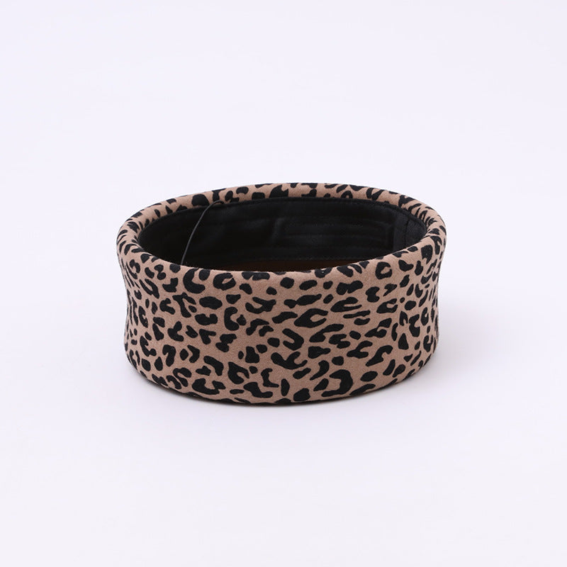 Elegant Women's Pillbox Hat – Leopard Print Designer Style