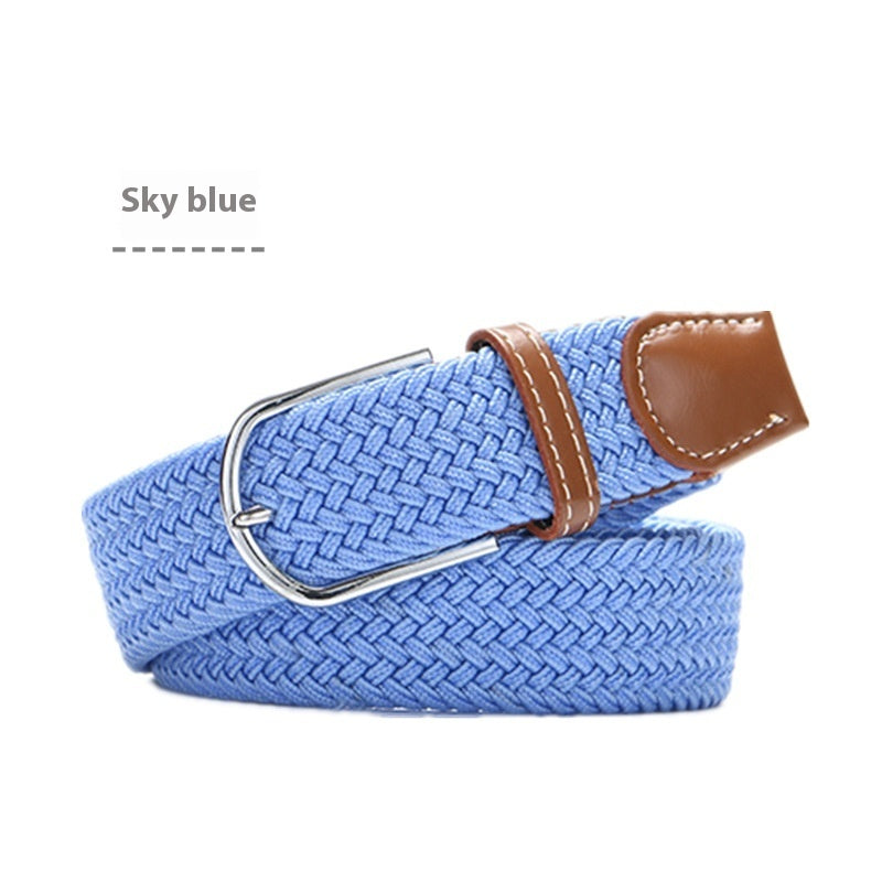Canvas Stretch Belt Unisex | Woven Adjustable Durable Everyday