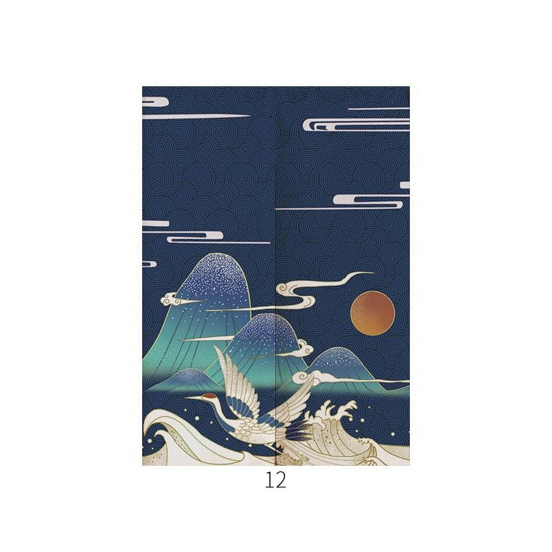 Japanese Noren Curtain | Ukiyo-e Modern Entrance Decor