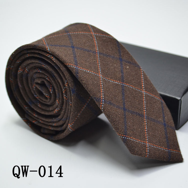 Slim Men's Tie elegant | Wool Look modern stylish