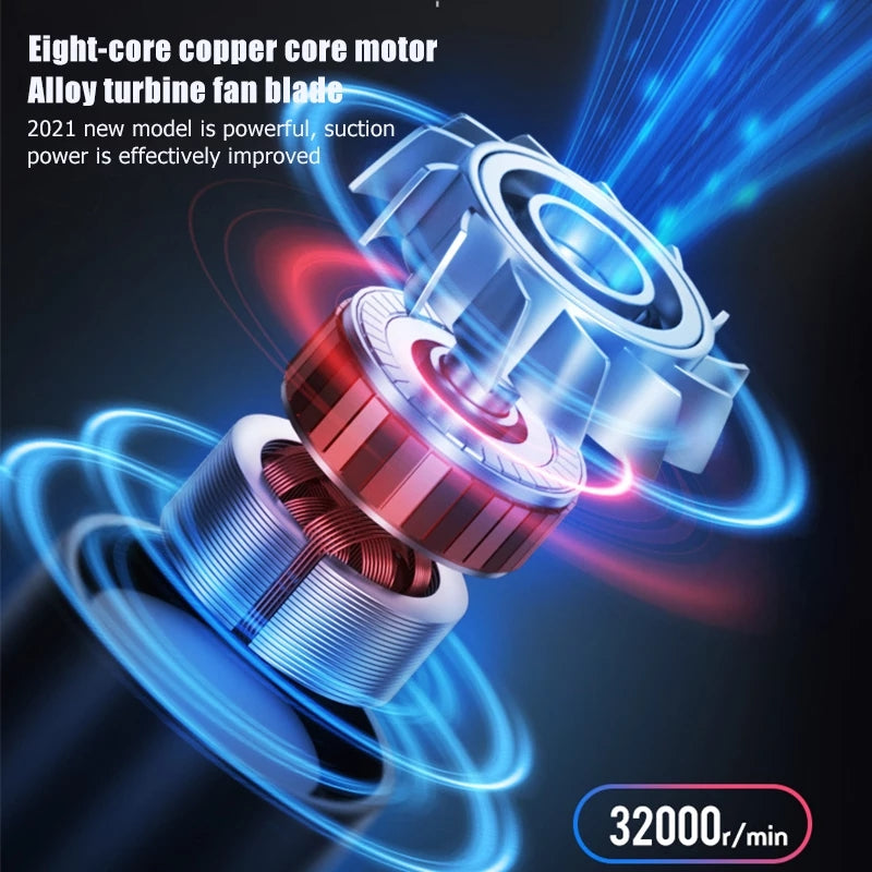 Cordless Car Vacuum Cleaner Rechargeable | Mini Handheld Vacuum Powerful & Portable