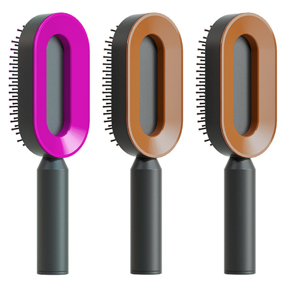Selbstreinigende Haarbürste – Anti Statik Massagebürste für Frauen