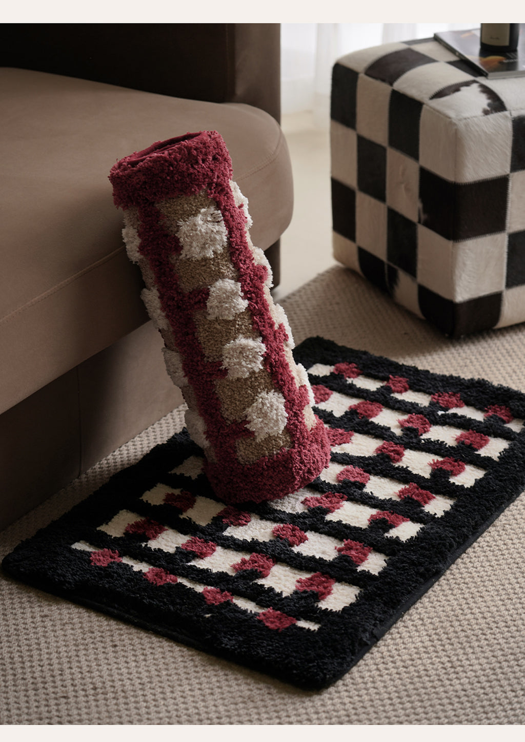 Candy Dot Rug | Non-Slip Absorbent Bedside Runner