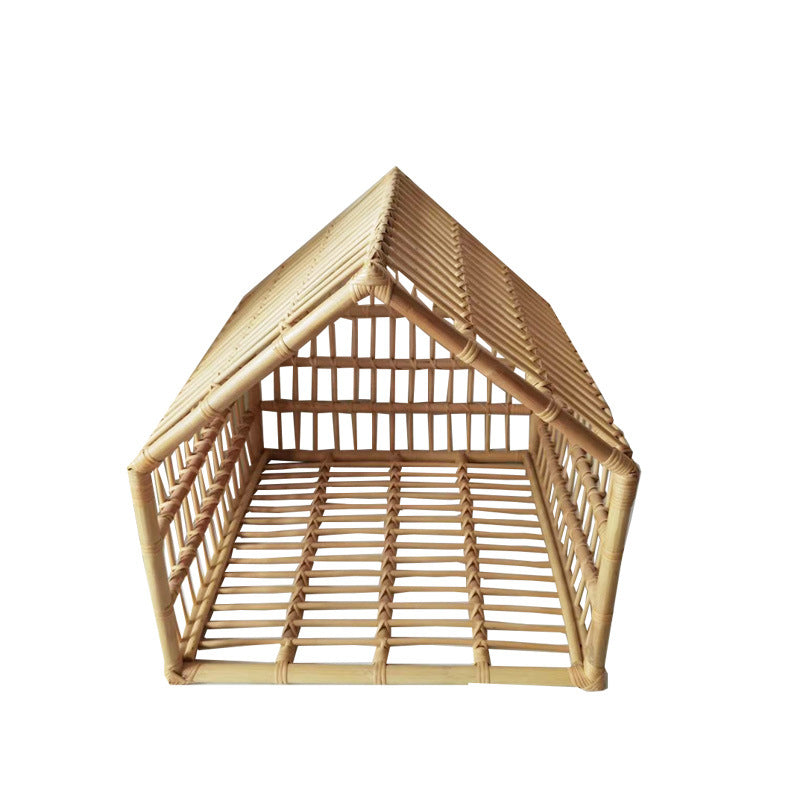 Rattan Cat Cave | Pet Bed Cat Dog Cozy Sturdy