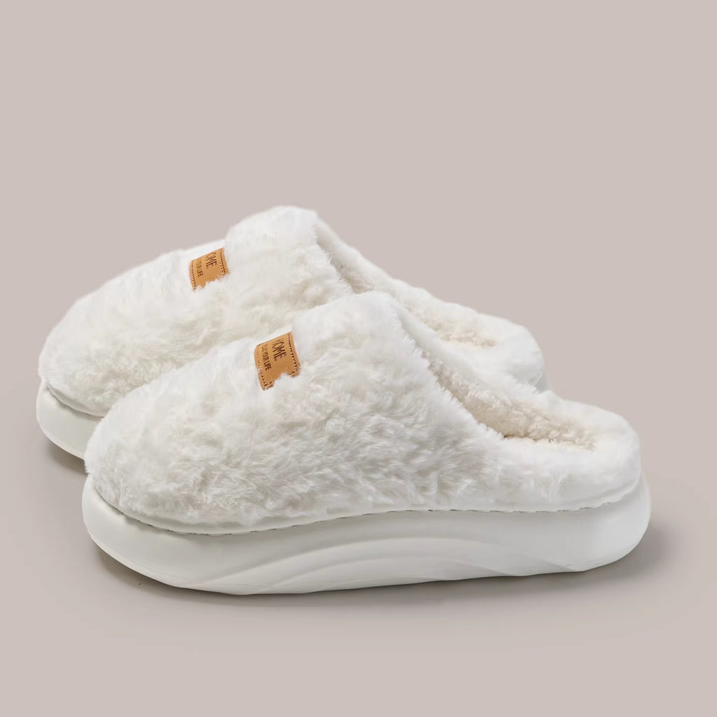 Women's Plush Slippers Warm – Thick Sole Non-slip Comfort