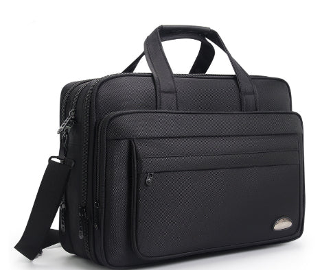 Men's Canvas Business Briefcase XL – Large Laptop Bag Vintage