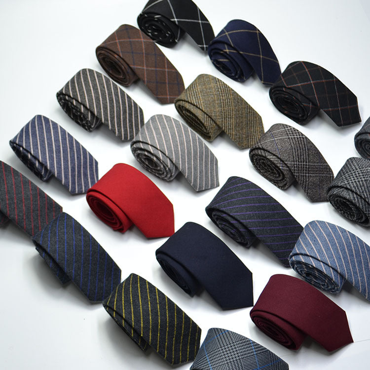 Slim Men's Tie elegant | Wool Look modern stylish