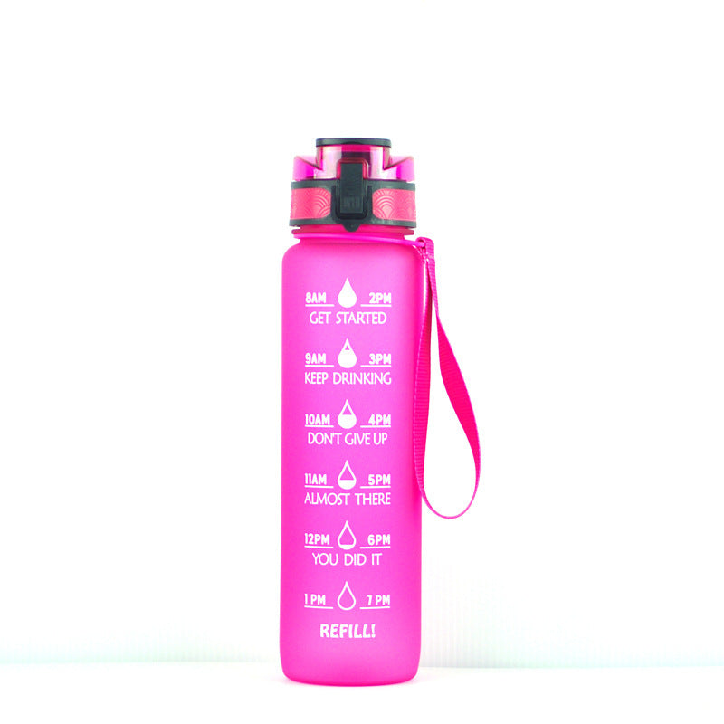 1000ml Transparente Trinkflasche Kawaii – BPA Frei Sportflasche