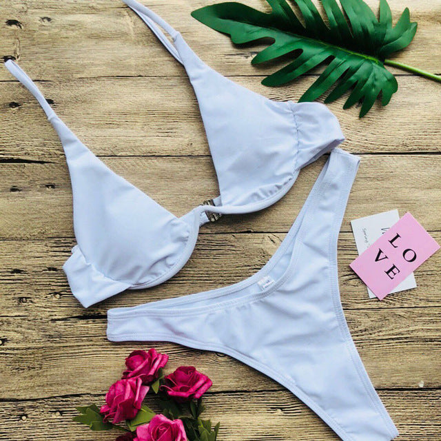 Sexy Damen Push Up Bikini | Elegante Beachwear Swimwear