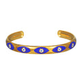 INS Style Fashion Retro Titanstahl Offenes Armband