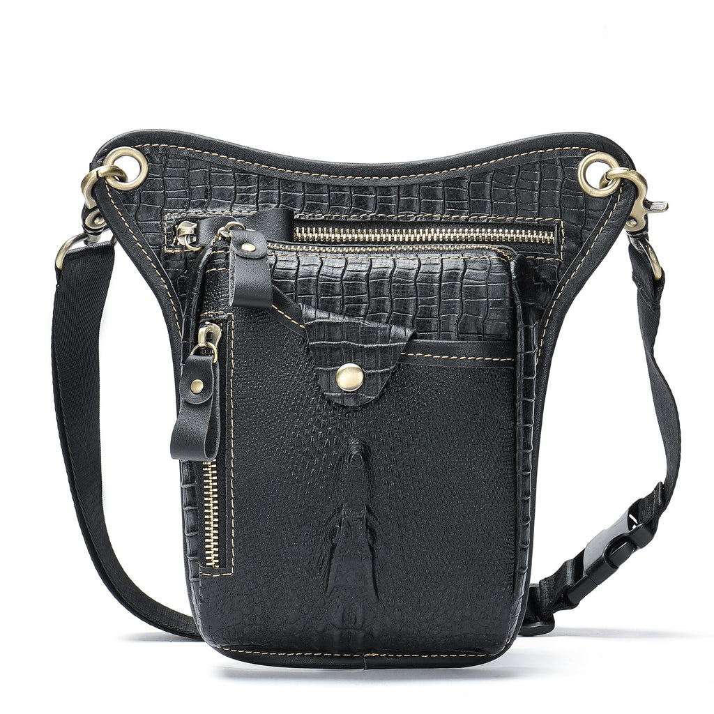 Herren Retro Leder Umhängetasche – Vintage Crazy Horse Satchel Bag