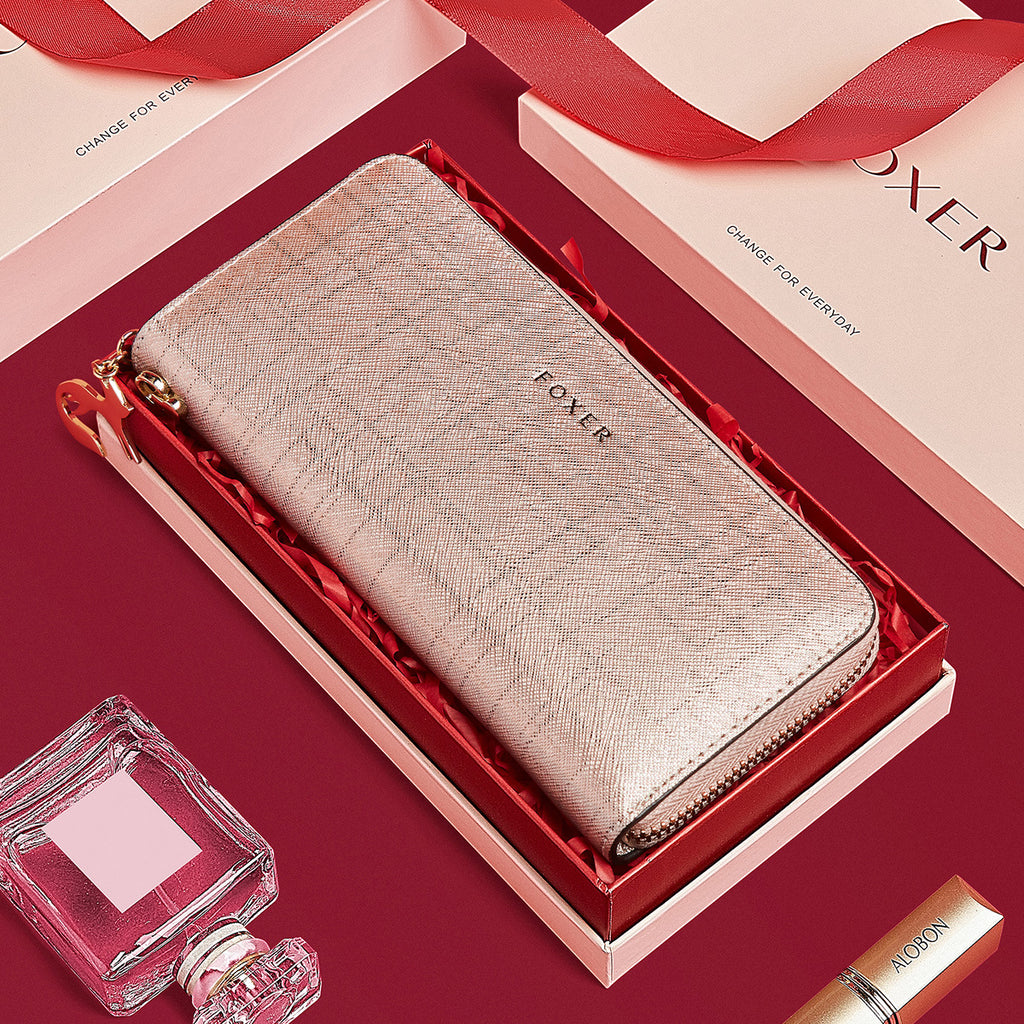 Women's Long Wallet Clutch | Many Card Slots Elegant Lightweight