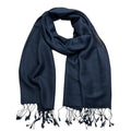 2er Schal Set Navy Fischgrät Jacquard elegant unisex Büro