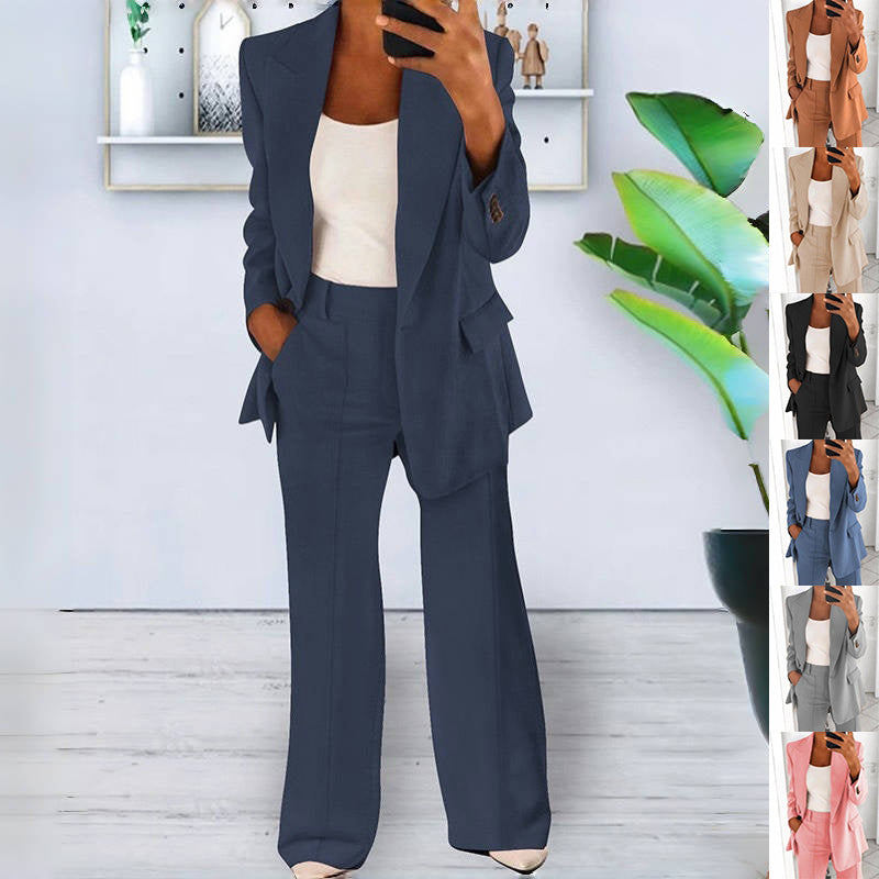 Damen Blazer & Hose Set – Slim Fit, Elegant & Business Zweiteiler