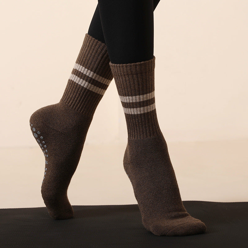 Damen Yoga Langsocken Rutschfest – Komfort Pilates Fitness Socken