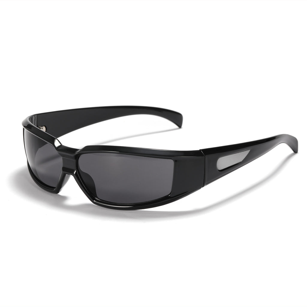 Ovale Sonnenbrille Unisex – Y2K Retro Punk UV400 Brille