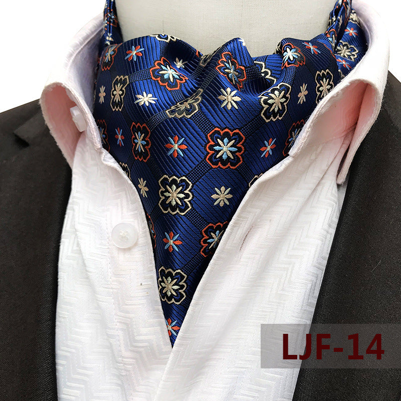 Men's Scarf Jacquard British Elegant Polyester Durable