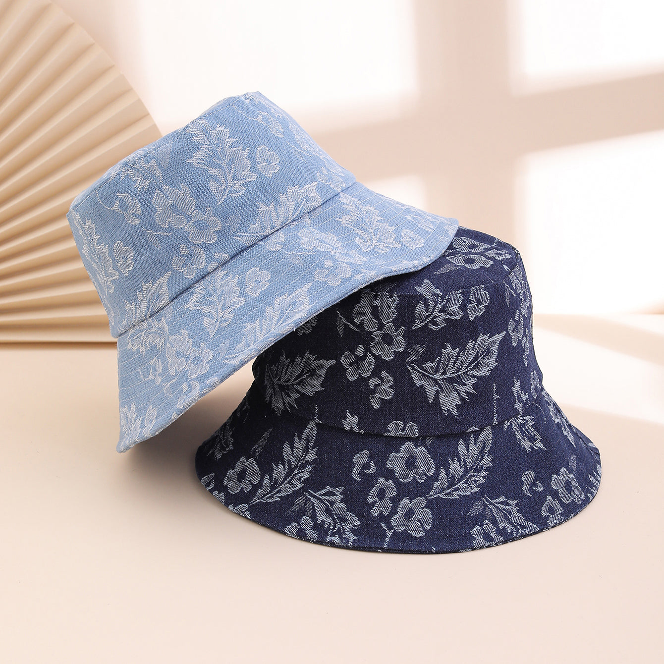 Women's Baseball Cap Jacquard Blue – Korean Style Sun Protection Cap