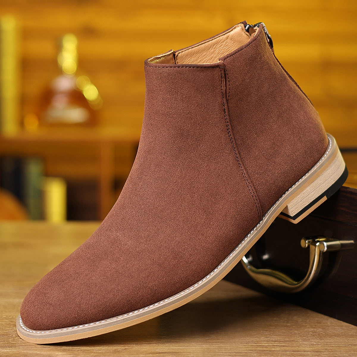 Men's Retro Martin Boots Matte – Autumn Winter High Top Ankle Boots