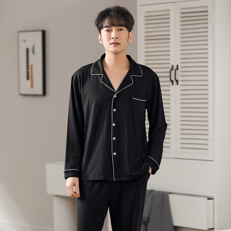 Herren Modal Pyjama | Leicht Schlafanzug | Cardigan Set